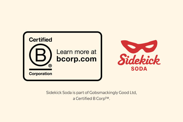 Certified B Corporation badge with Sidekick wordmark