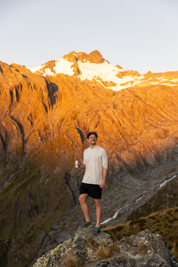 Sidekick Soda on the Brewster Hut track, Southern Alps