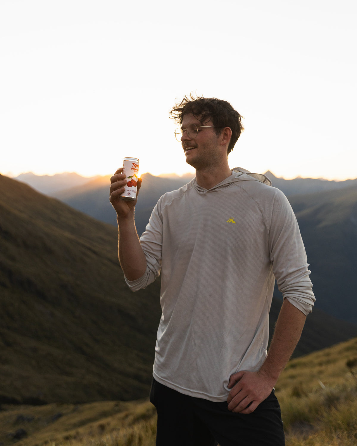 Sidekick Soda on the Brewster Hut track, Southern Alps