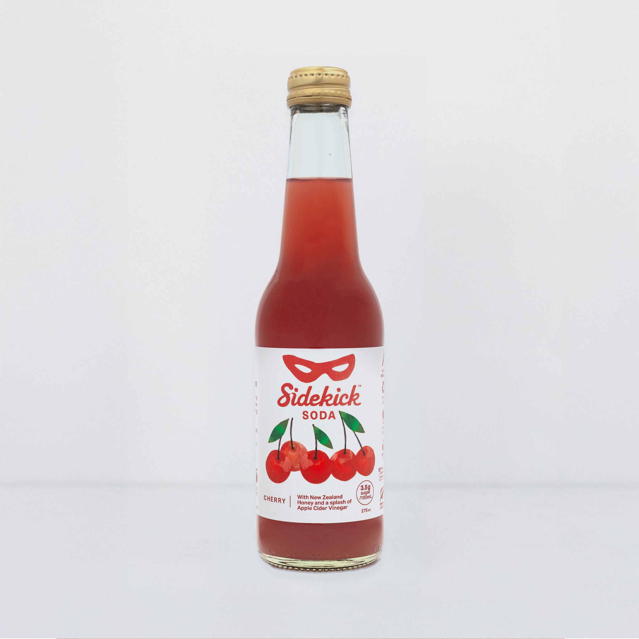 Sidekick Cherry Soda Glass Bottles 12-Pack NZ