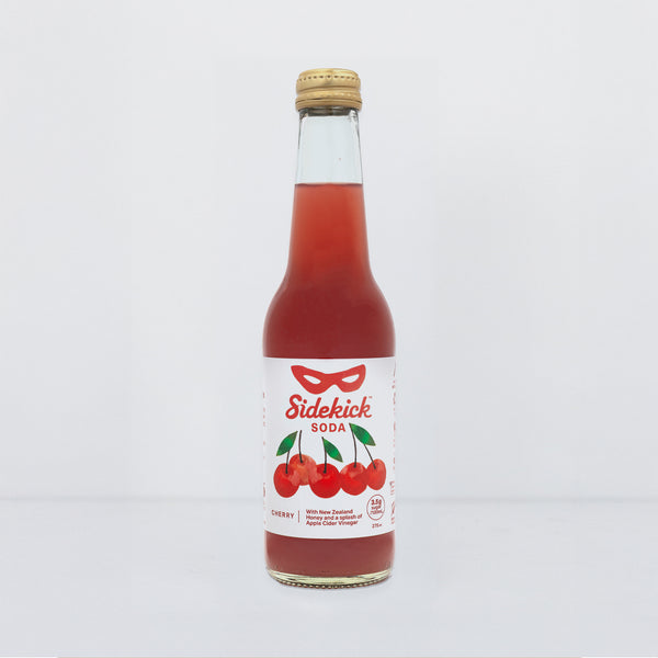 Sidekick Cherry Soda Glass Bottles 12-Pack NZ