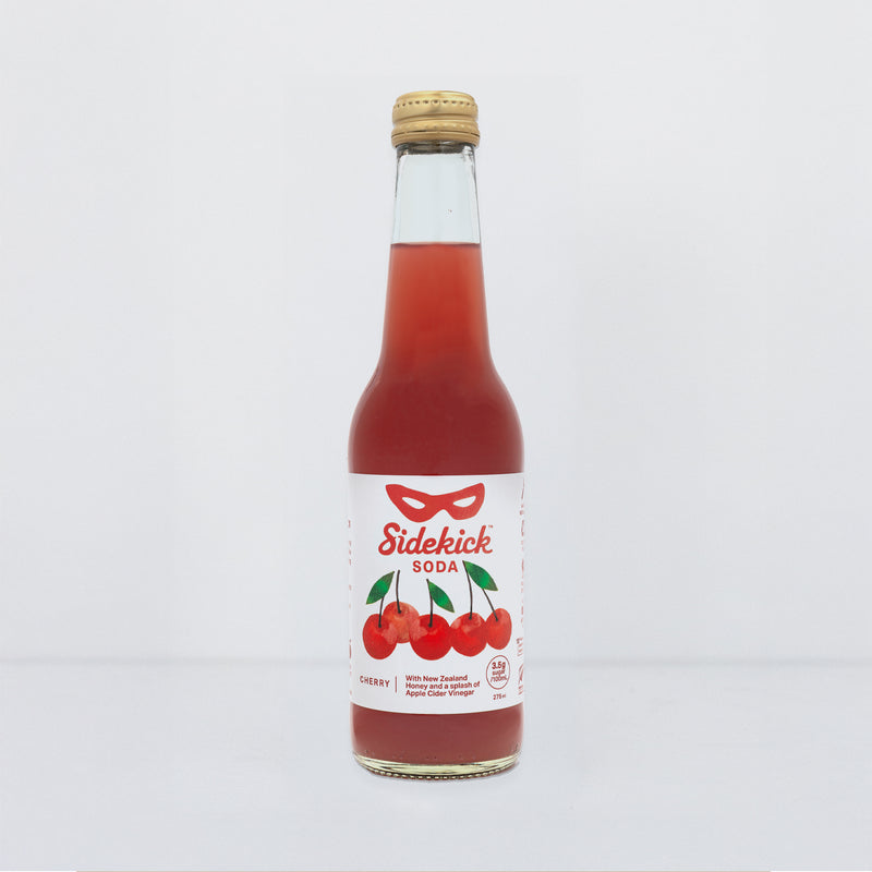 Sidekick Cherry Soda Glass Bottles 12-Pack NZ