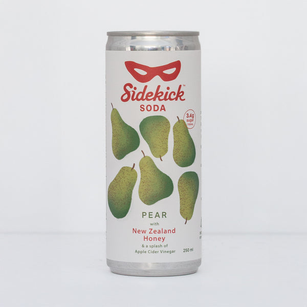 Sidekick Pear Soda 12-Pack NZ