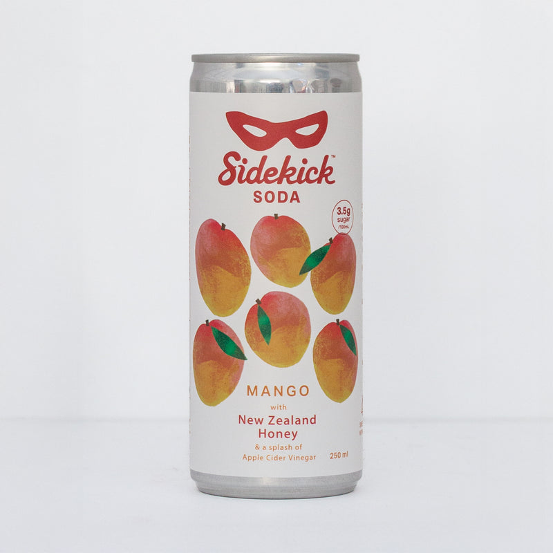 Sidekick Mango Soda 12-Pack NZ